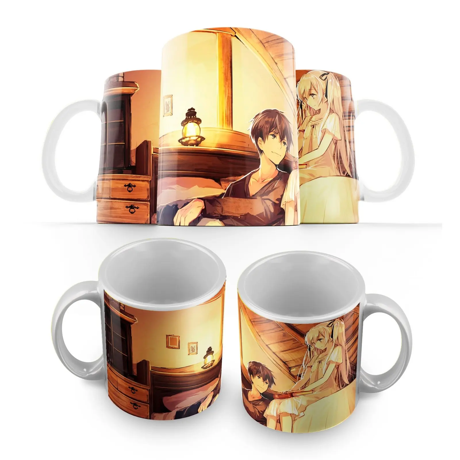 Кружка: Ради своей дочери я могу победить даже Короля демонов (аниме-персонаж) -2 крутые подарочные кружки аниме от Maynkravt.