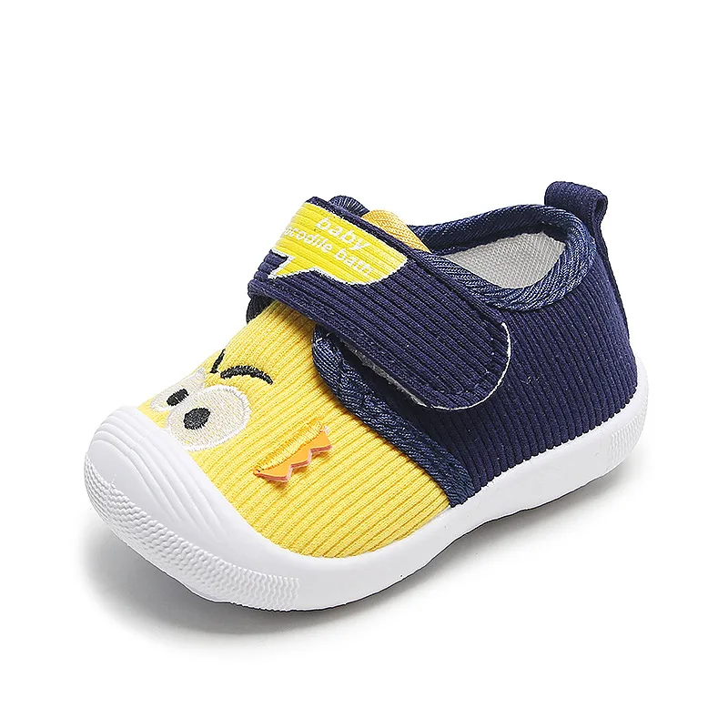 

Infant First Walkers Shoes With Funny Big Eyes Pattern 2021 Fashion Baby Boy Causal Loafers and Toddler Girl Non-slip Shoe