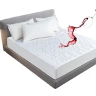 Белые однотонные стеганые тисненые Водонепроницаемые наматрасники, стильная простыня, чехол для матраса, толстая мягкая подстилка для кровати