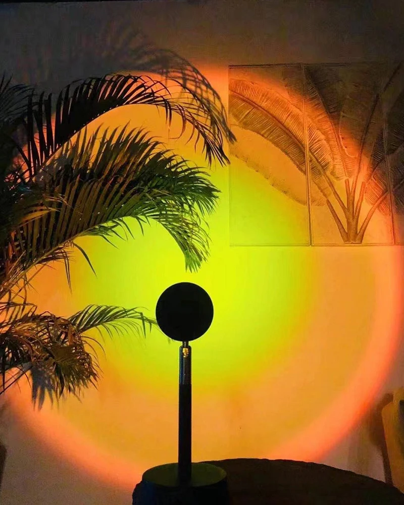 

Проектор с радужным закатом, атмосферный ночник, проекционный светильник для кофейни, проекционный светильник для детской спальни, проекци...