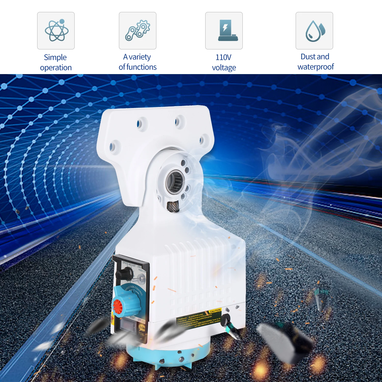 AC110V Мощность корма фрезерный станок с ЧПУ для оси X крутящий момент 160PRM стол