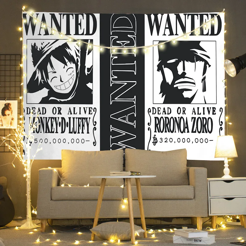 

Цельный Луффи Зоро ордер японский аниме гобелен настенные гобелены для спальни гостиной настенный Декор украшение для дома