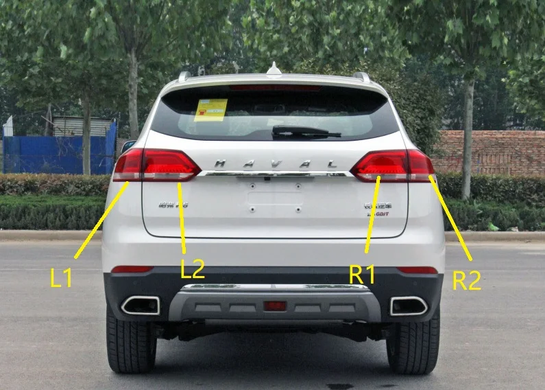 

1 шт. Задний фонарь Задний фонарь в сборе. Для китайского HAVAL H6 2017, новая модель, автозапчасти для двигателя