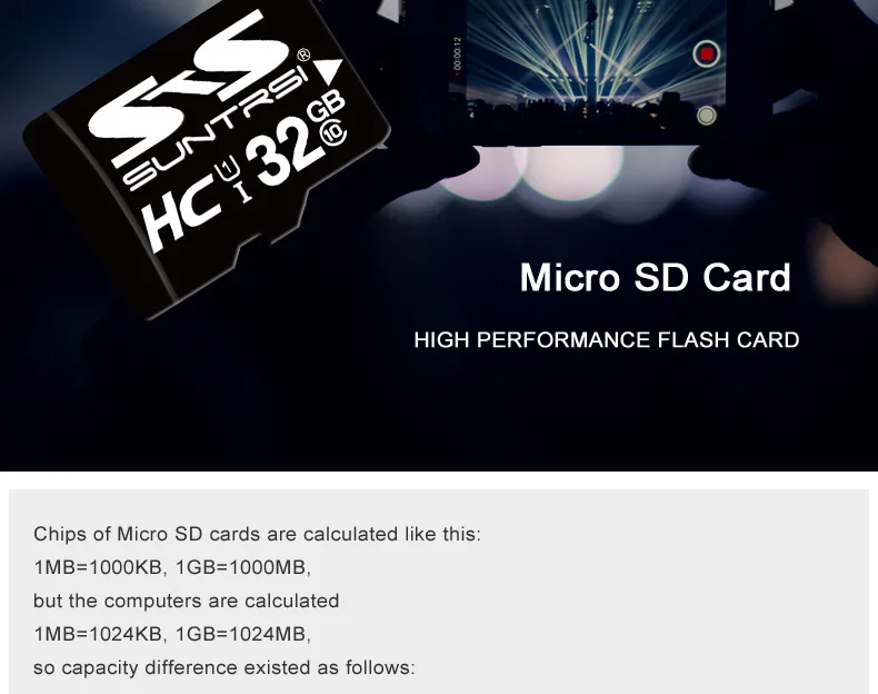 Suntrsi Micro SD карта 32 Гб 16 Гб SDHC+ Class 6 C6 TF usb флэш-карта памяти 8 ГБ 4 ГБ продукт высокая скорость для телефона камеры