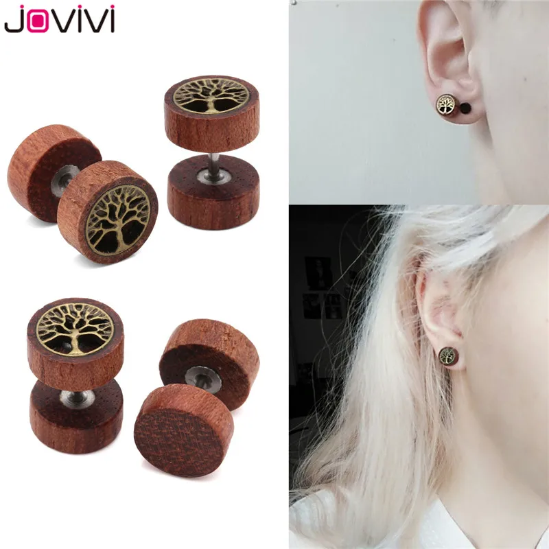 JOVIVI 16Ga Sono деревянный поддельный обманщик поддельные ушные затычки Эспандер для