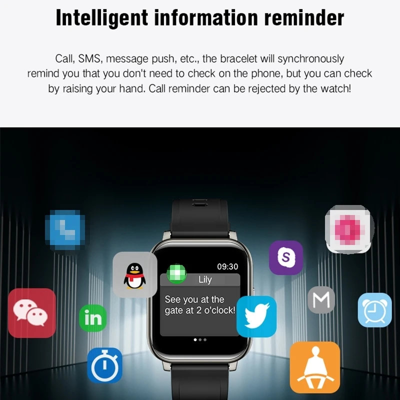 

P25 Smart Watch Activity Fitness Pedometer Health Heart Rate Sleep Tracker IP67 Waterproof Sport Watch for Men Women Smartwatch