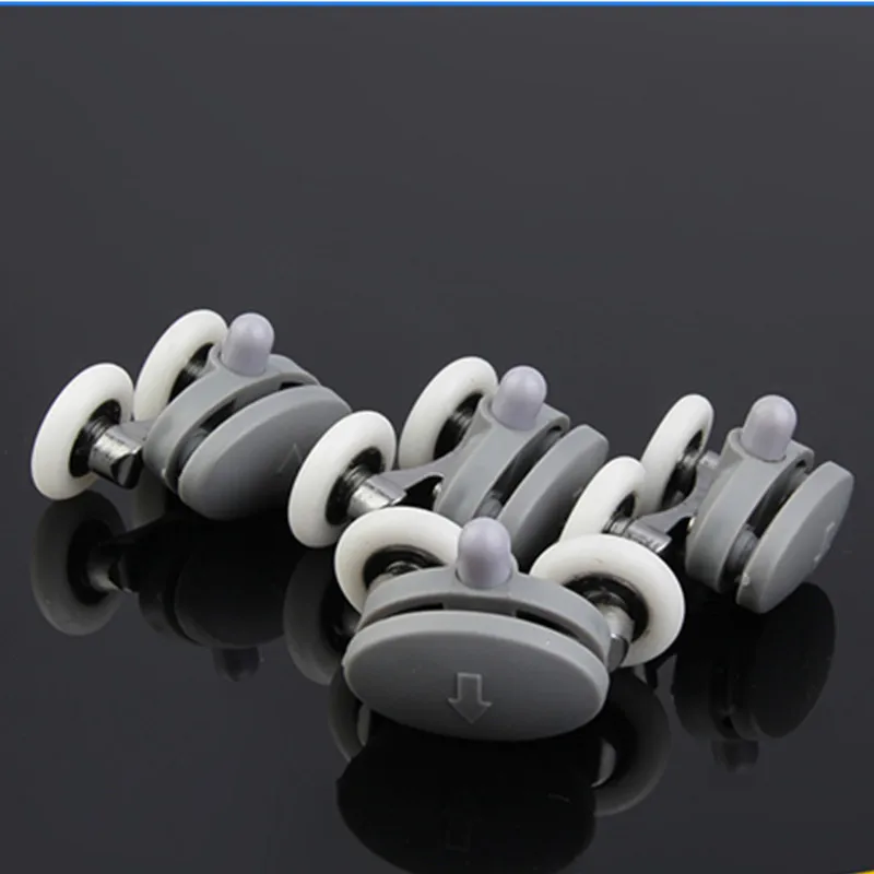 8x двойная душевая стеклянная дверь 4 верхние/4 нижние ролики бегуны колеса шкивы 23