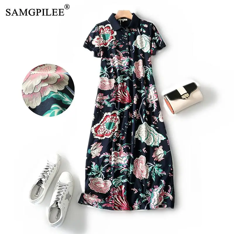 

Женский офисный сарафан-трапеция с коротким рукавом и отложным воротником, модель 3XL на лето, 2020