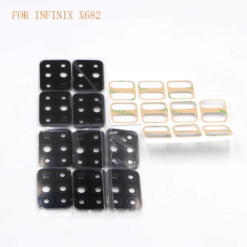 

50PCS Original Back Rear Camera Glass Lens With Adhensive For INFINIX infinix X657 X682 X688