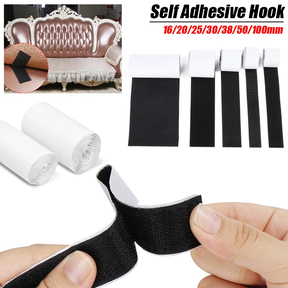 1 Meter/Pairs сильный самоклеющиеся крюк и петля нейлон Стикеры липучками с клей для DIY