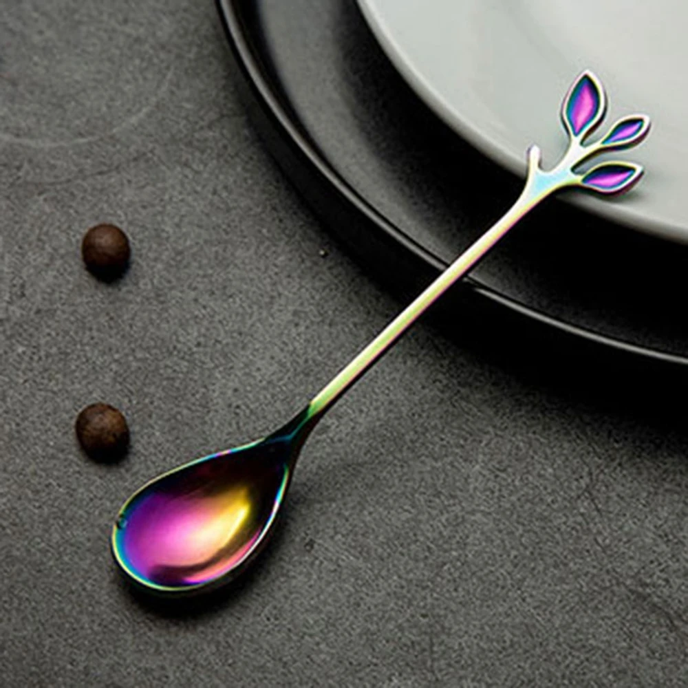1 шт. Творческий из нержавеющей стали ложка для чая и кофе Десертная Вилка закуски