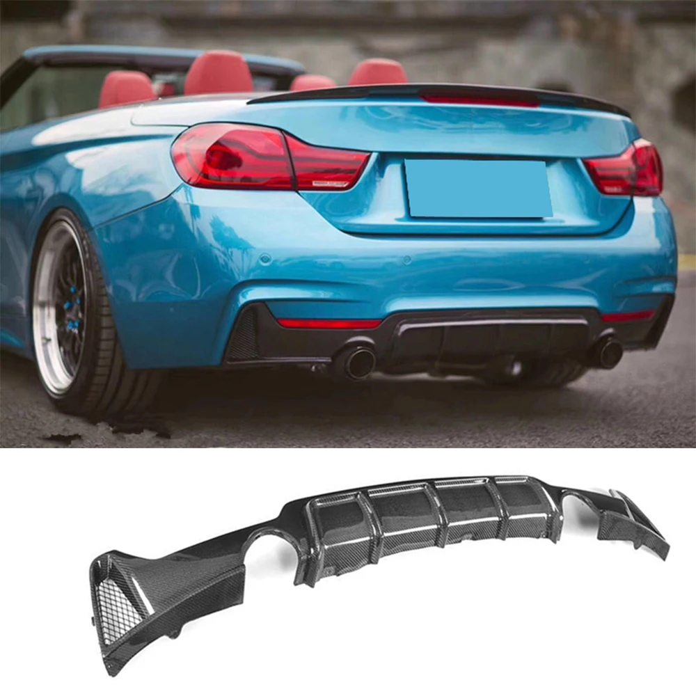 Задний бампер из углеродного волокна диффузор спойлер для BMW 4 серии F32 F33 F36 M Sport Tech