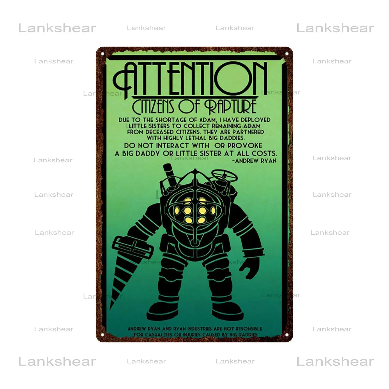 Игра для стрельбы BioShock infinite высокое качество фотоплакат настенный Декор дома