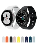 Ремешок силиконовый для смарт-часов, браслет для Samsung Galaxy watch 4classic3 46 мм42 мм4 44 мм 40 мм, Active 2 44 мм 40 мм, 22 мм20 мм