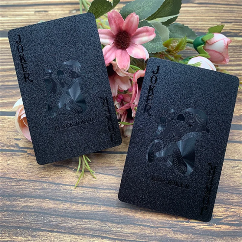 

Quality Gold Foil Playing Cards Poker Game Deck Magic Plastic Poker Set Waterproof Cards Classic Magic Tricks Durable Poker
