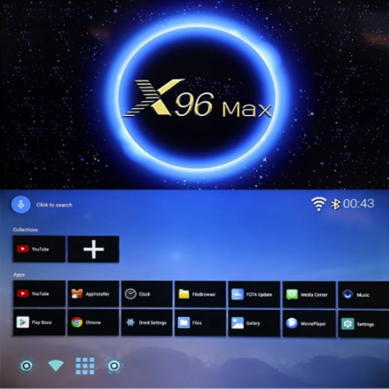 X96Max Смарт ТВ приставка Android 9,0 ТВ приставка Amlogic S905X2 Четырехъядерный 4 ГБ 32 ГБ 4 ГБ 64 Гб 2,4G и 5 ГГц Wifi BT 1000M 4K X96Max приставка