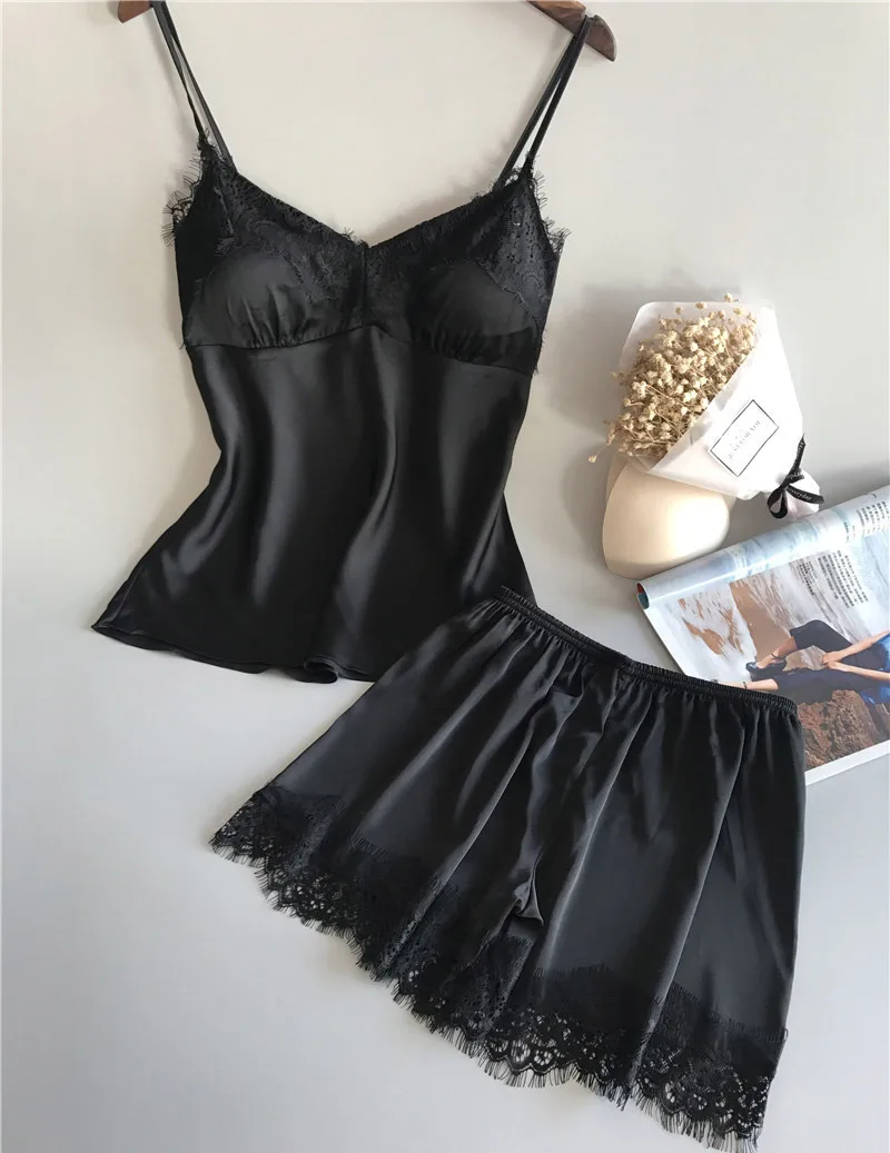 Женское кружевное ночное белье винно-красный черный синий белый цвет