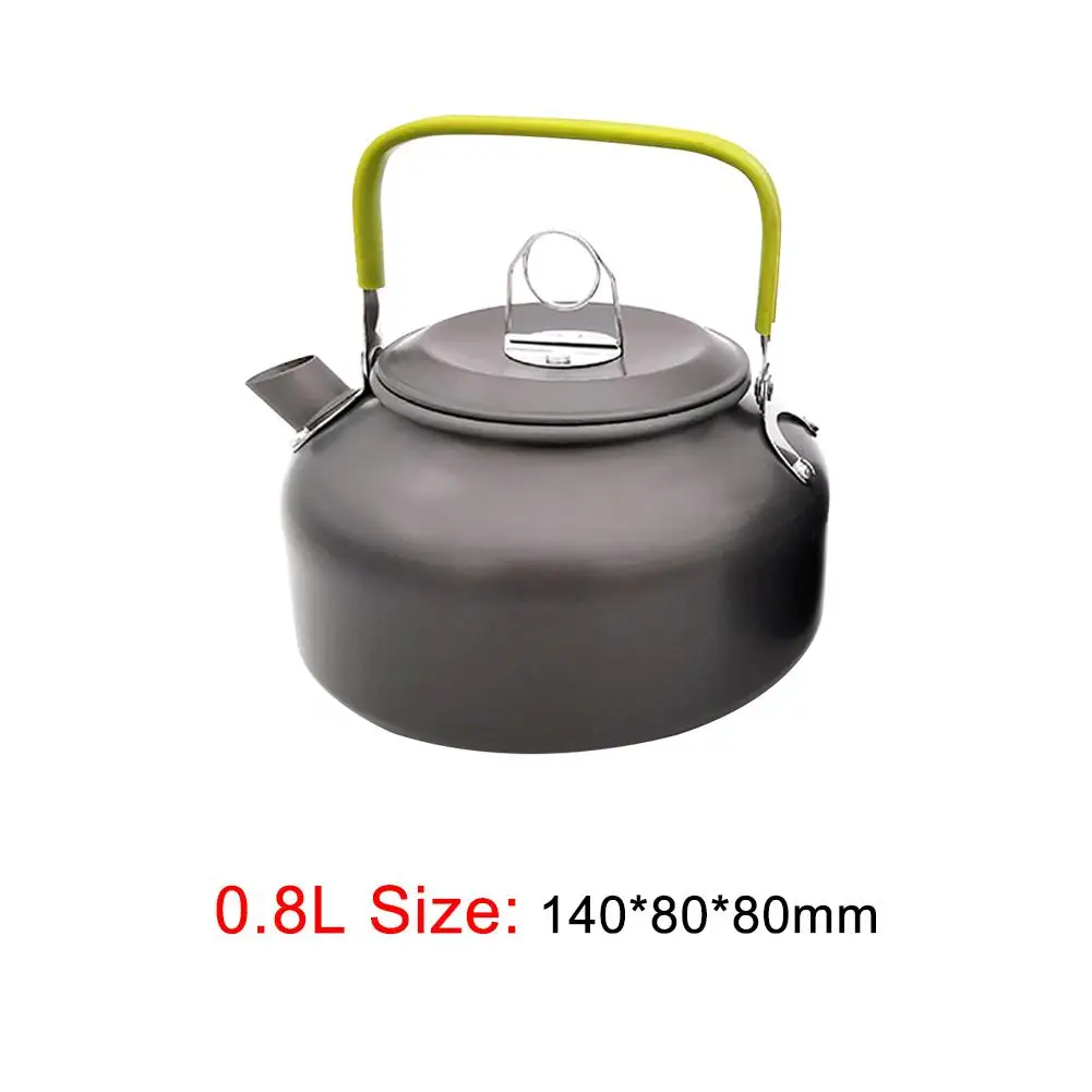 

Portable Outdoor Teapot Water Bottle Cookware Picnic Kettle Pot Corrosion Resistance Hard Oxidation Treatment for Camp Cooking