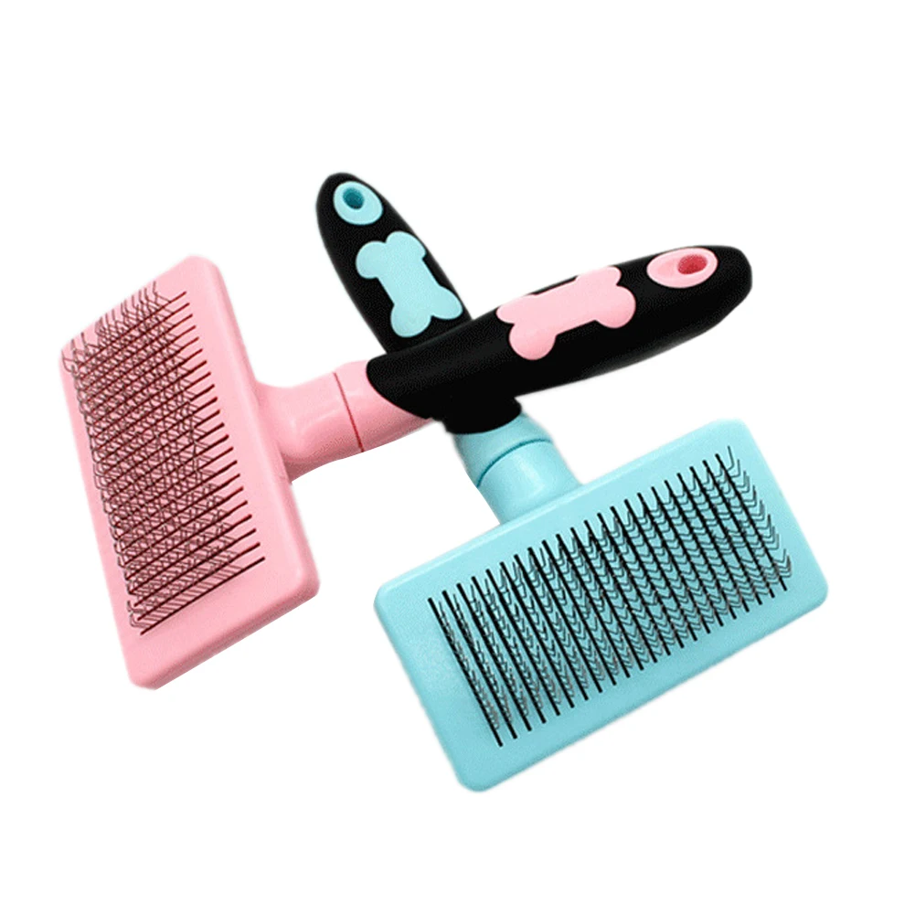 

Self Cleaning Dog Brush Slicker Massage Particle Pet Comb For Dogs Cat Shedding Mats Tangled Hair Dander Dirt Removing