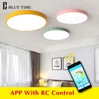 Современный светодиодный потолочный светильник, тонкая металлическая круглая потолочная лампа 5 см для дома, гостиной, спальни, отеля, 110 В, 220 В