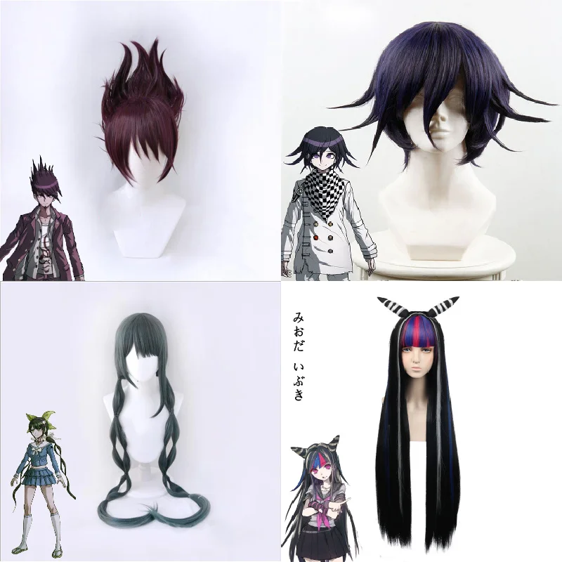 Cokichi Oma Chabashira Tenko Kaito Momota Mioda Ibuki парик для косплея Danganronpa Аксессуары Хэллоуин