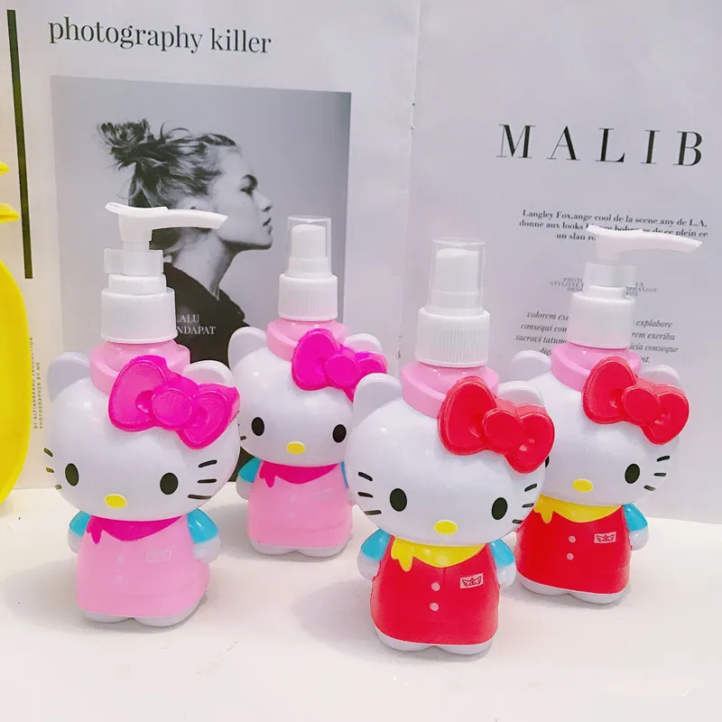 

New cartoon press bottle press press bottle cosmetic toner bottling