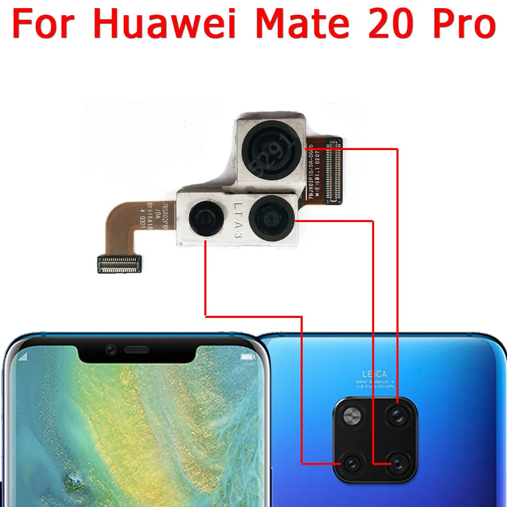 original for huawei mate 20 pro mate20 20pro front rear back up camera frontal main facing small camera module replacement parts free global shipping