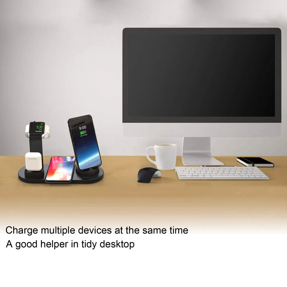 Беспроводное зарядное устройство 3 в 1 док-станция Qi подставка для быстрой