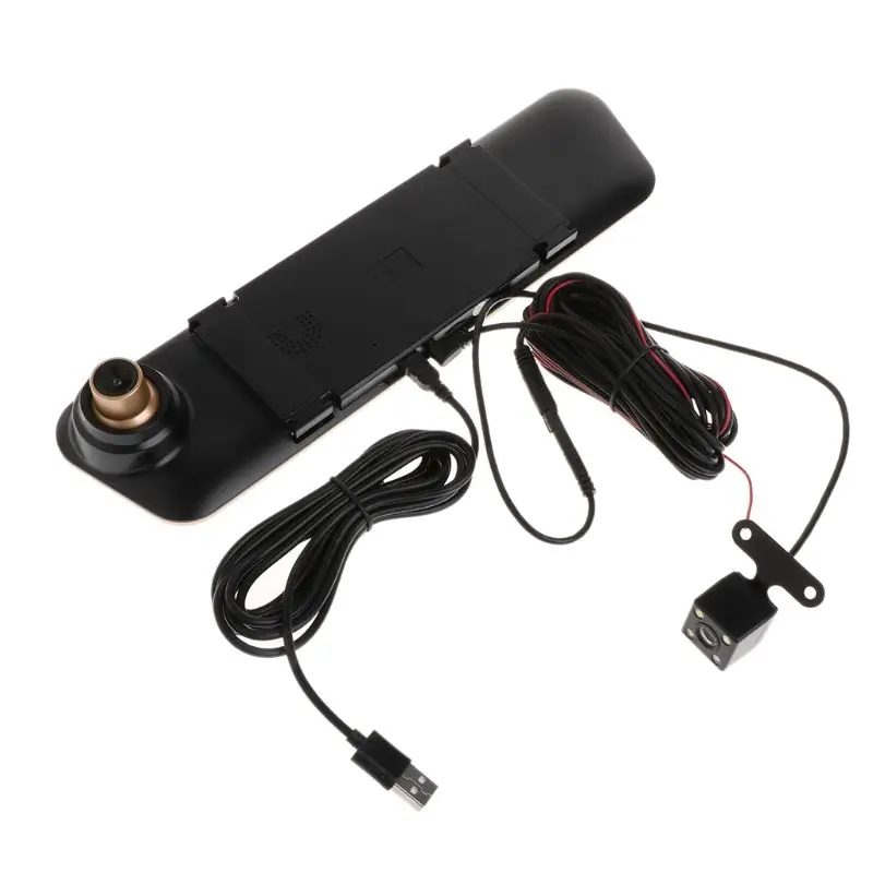 V40 Автомобильный видеорегистратор с двумя объективами фотокамера Full