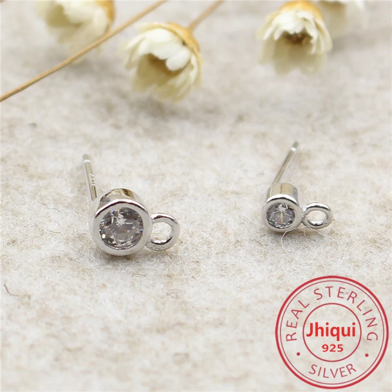 

Реальные искусственные серебряные циркониевые аксессуары, Diy шпилька, тонкие ювелирные изделия, фурнитура и компоненты