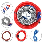 1 комплект 10Ga автомобильный аудиопровод, комплект проводки, фотоусилитель мощности автомобиля, низкочастотный динамик, аудиопровод для модификации автомобиля