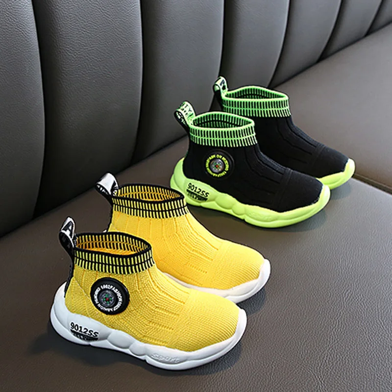 Детская обувь для мальчиков и девочек Детские Сникеры с сеткой бега повседневная