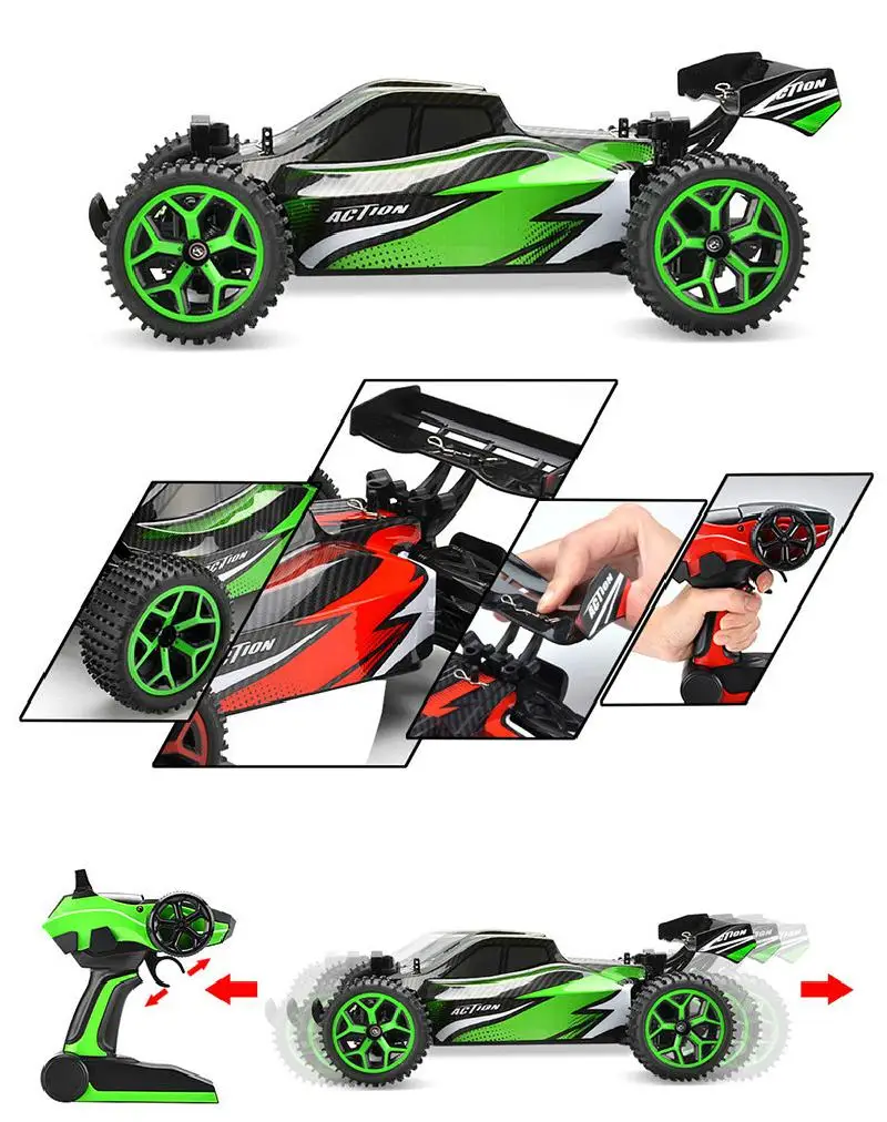 

Rc Cars Rock Off-road Vehicle Climbing Car 2.4ghz 4wd High Speed 1:18 Remote Control Racing Cars Fast Race Buggy Toys For Kids
