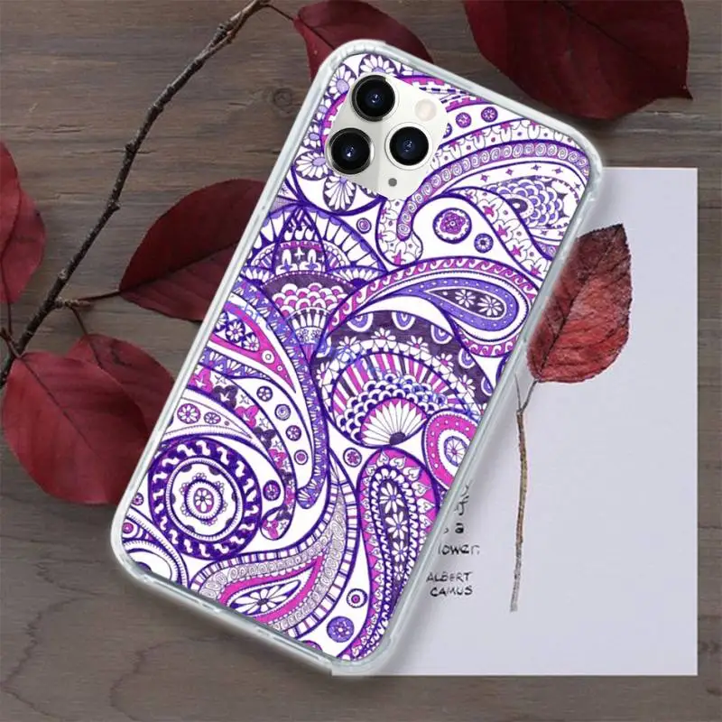 

Mandala dream catcher feathers Phone Case for iPhone 11 12 pro XS MAX 8 7 6 6S Plus X 5S SE 2020 XR