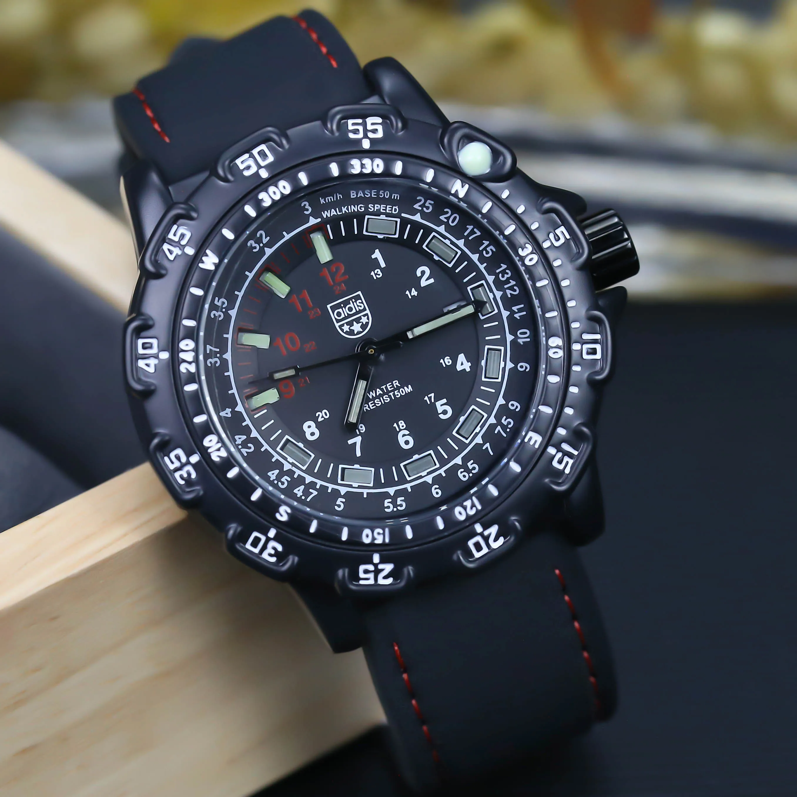 

Часы мужские, спортивные, водонепроницаемые, силиконовые, до 50 м