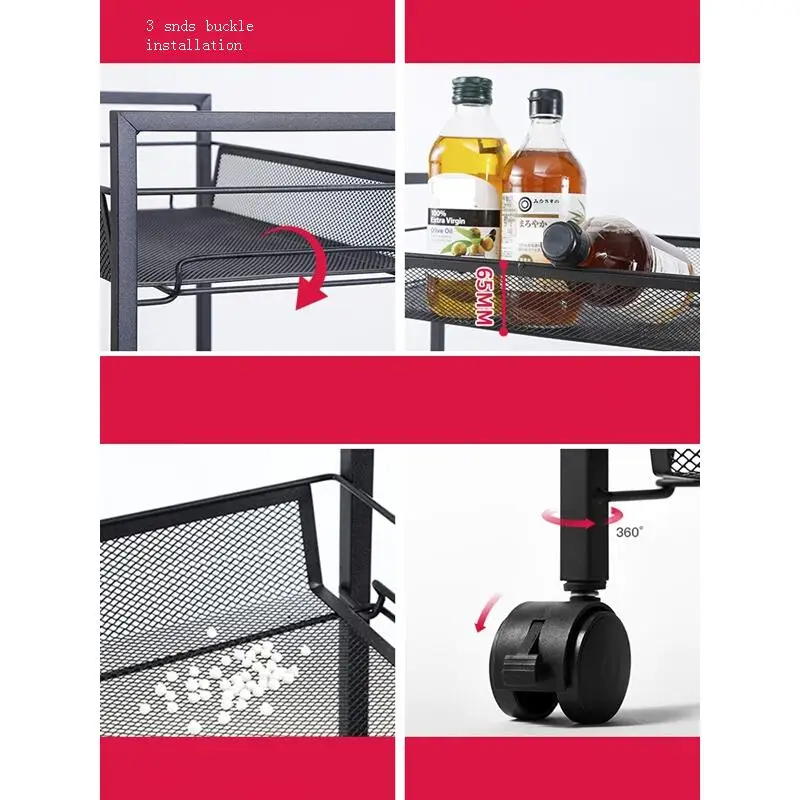 

Shelf Organizacion Repisas Room Home Kitchen Rack Articulos De Cocina with Wheels Organizer Estantes Prateleira Shelves