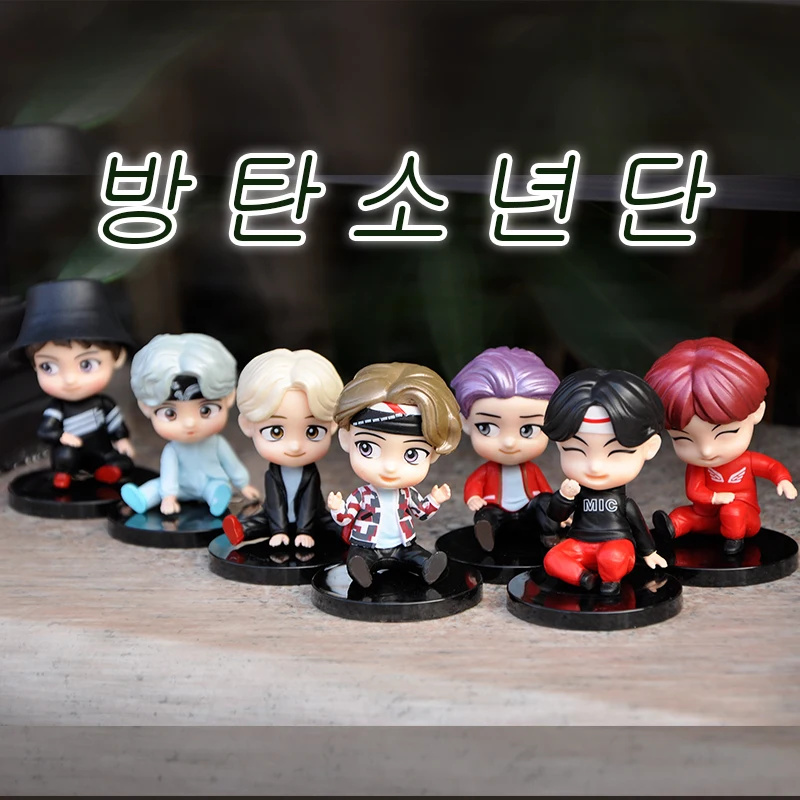 7 шт./компл. Bangtan Boys Group модель KPOP Star TOP A.R.M.Y ПВХ фигурки героев коллекционный