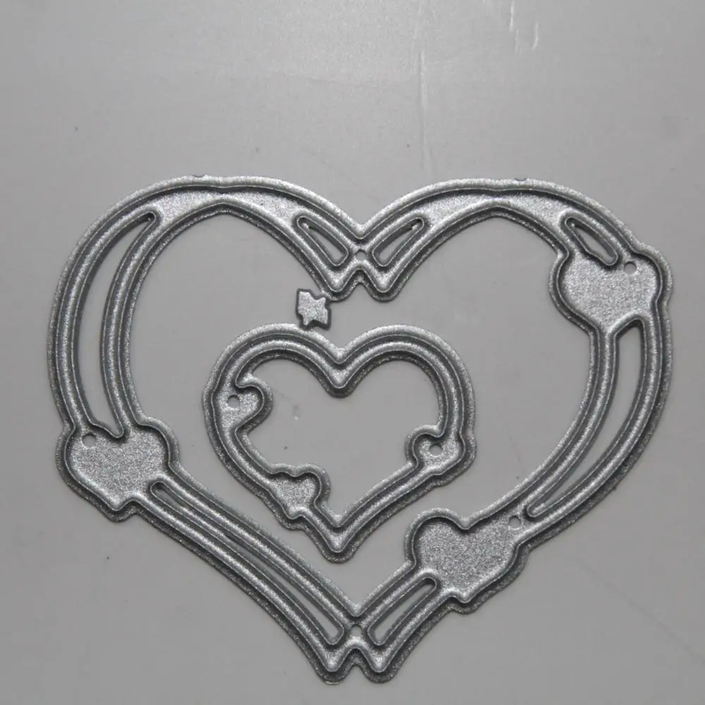 Любовь Сердце формы металлические режущие штампы Трафаретный Скрапбукинг