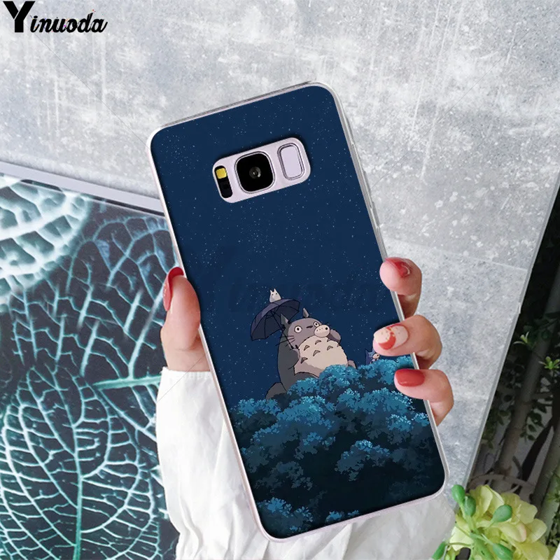 Yinuoda Тоторо Хаяо Миядзаки Красочный милый чехол для телефона samsung S9 плюс S10 S6 S6edge