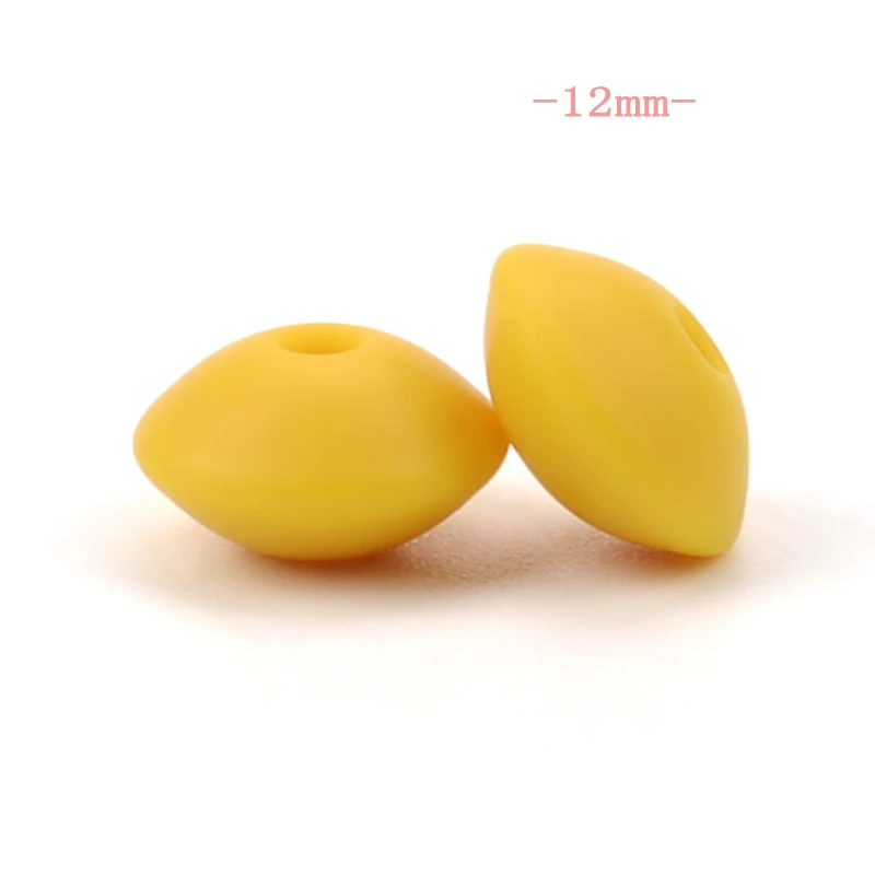 12mm mustard LOFCA 12/15 мм Силиконовые чечевицы бусины 10 шт./лот детский Прорезыватель для зубов игрушки, не содержащие БИСФЕНОЛ по уходу за ребенком Силиконовый Сделай Сам грызунок Цепочки и ожерелья ювелирных изделий - Цвет: 12mm mustard