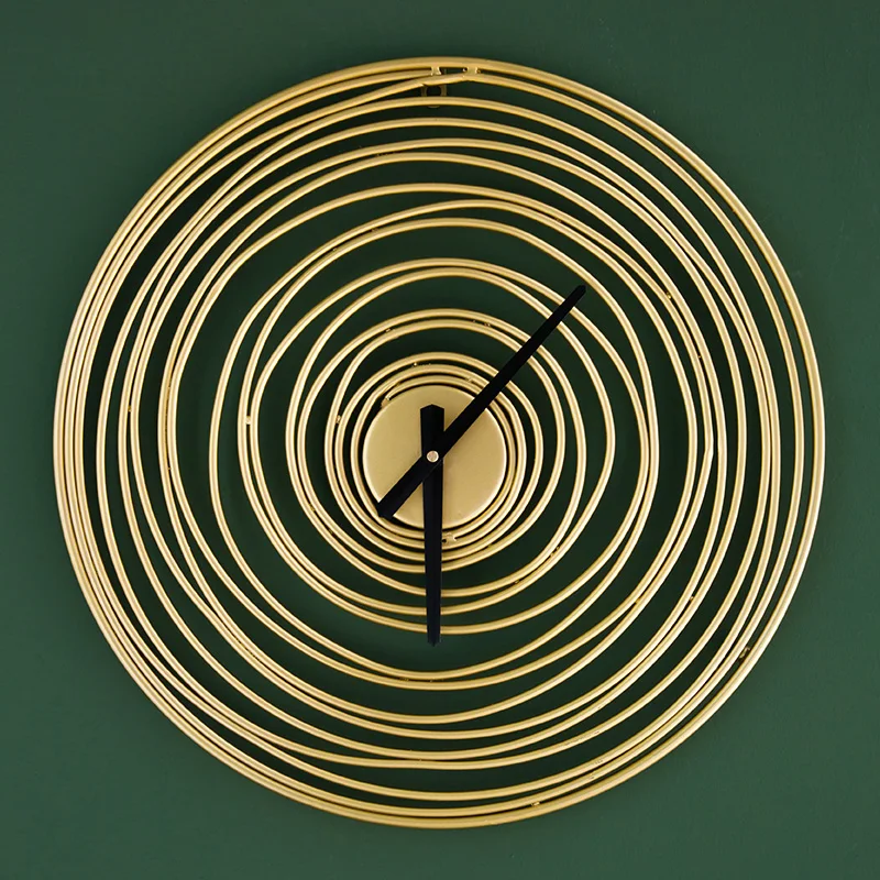 Большие 3d настенные часы Металлические 50 см механизм бесшумные для гостиной дома