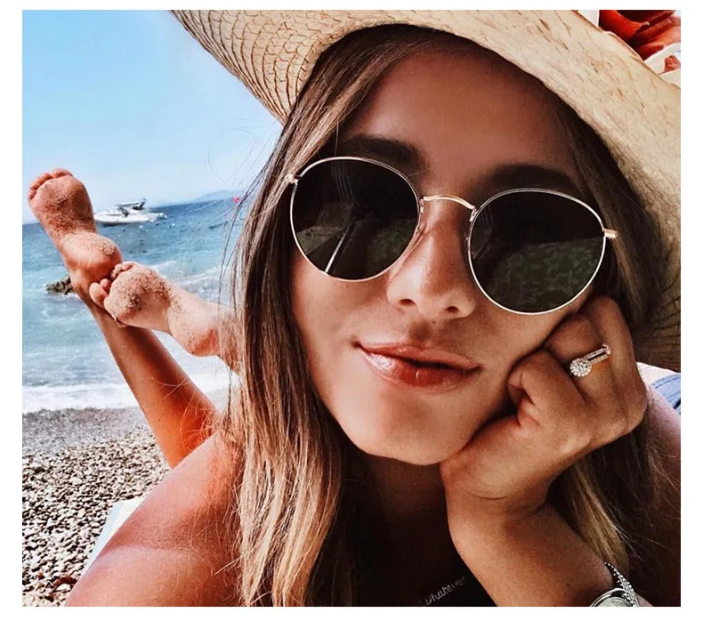 Популярные Модные солнцезащитные очки Женские винтажные в стиле ретро|Женские