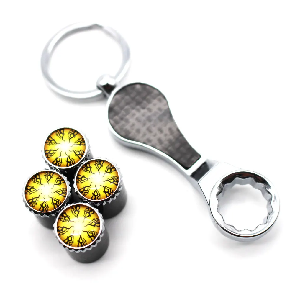 5 шт./компл. эмблема в стиле пламени Авто колеса шины воздушный клапан колпачки с