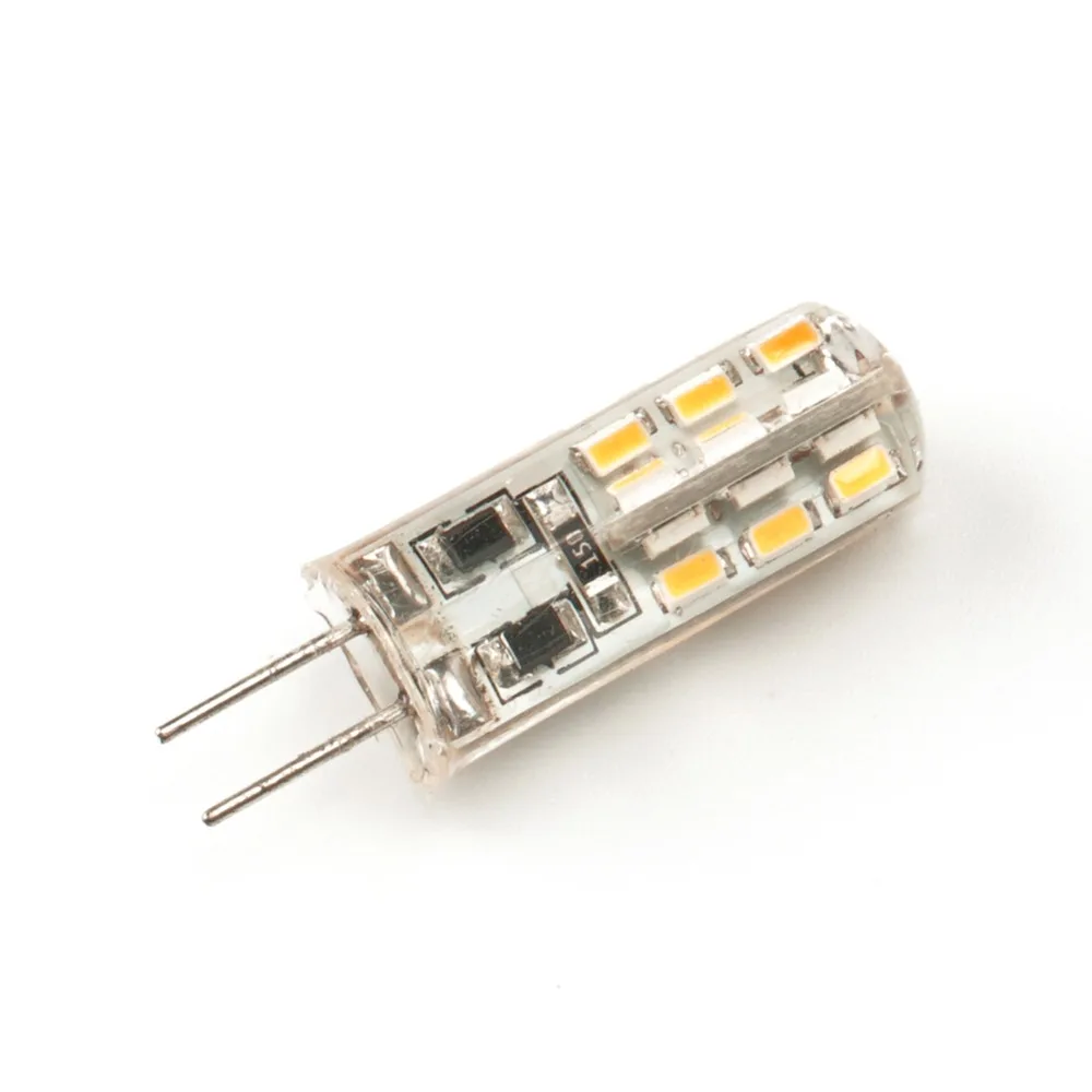 

10pcs G4 Led Bulb 2W 12V/AC220V 3014SMD 24led Silicone Lamp Warm white/White l 360 Degree Angle LED Light