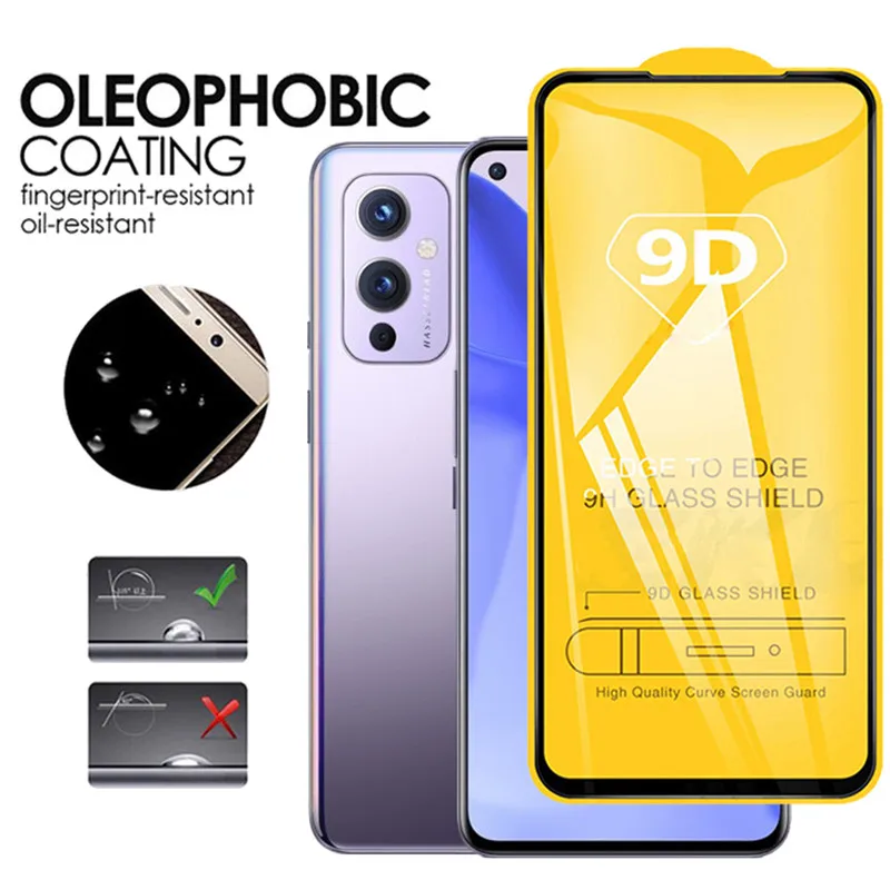 Cristal Templado Oneplus Nord CE2 Lite Glass, Protective Glass For Oneplus Nord 2T Glass 8T Nord Full Cover Screen Protector OnePlus9 2021 Movie Anti Scratch Front Film OnePlus Nord 2 5G Tempered Glass