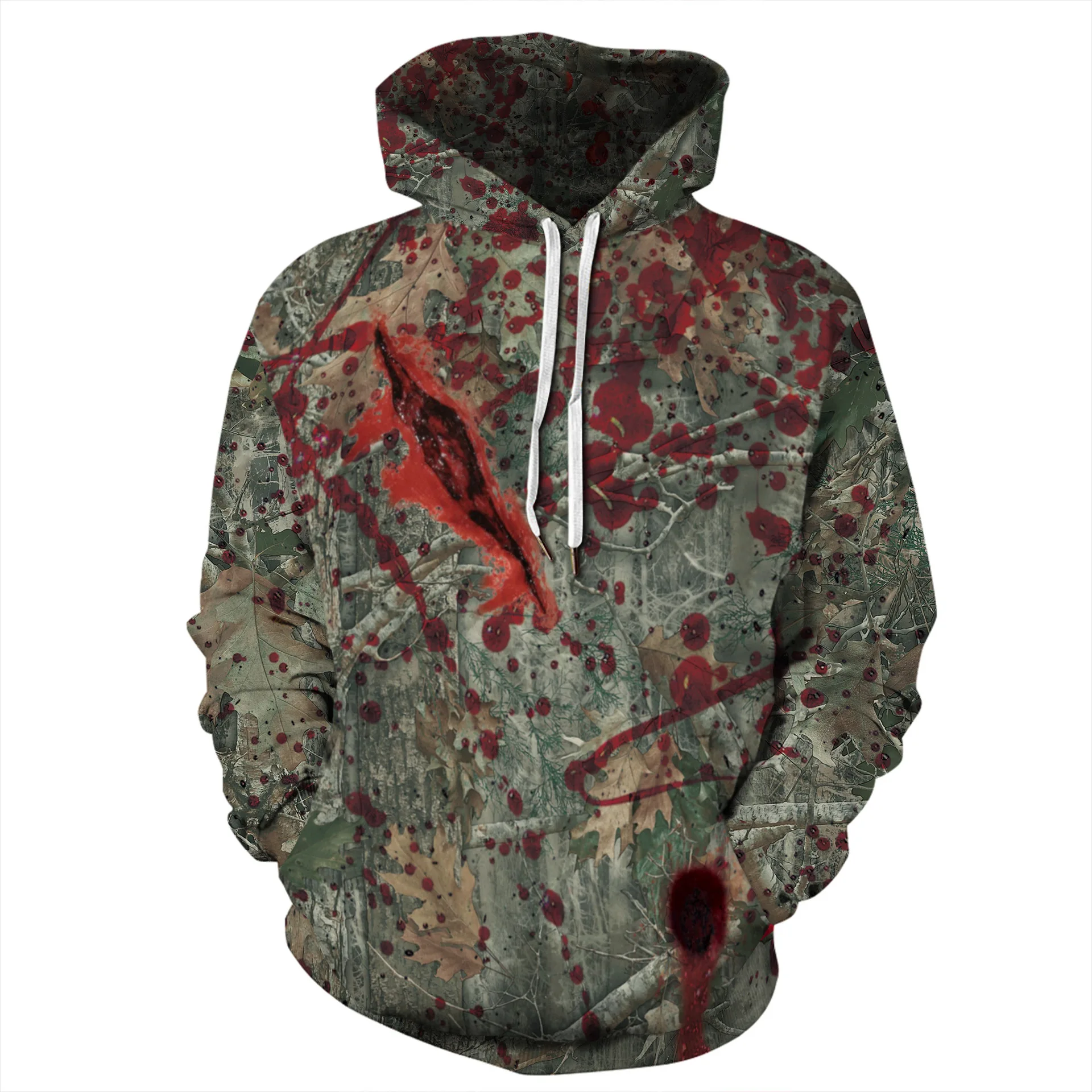 

Hip Hop Streetwear Scary Bloody Hoodies Halloween Cosplay Costumes Men Women Blood Mouth Ghost Sweatshirt Couple Clothes YB1287