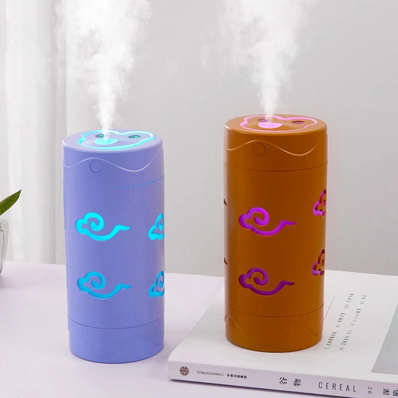 

300Ml USB Portable Humidifier, Car Purifierand Humidifier with Colorful Atmosphere Lights ,Cool Mist Humidifier