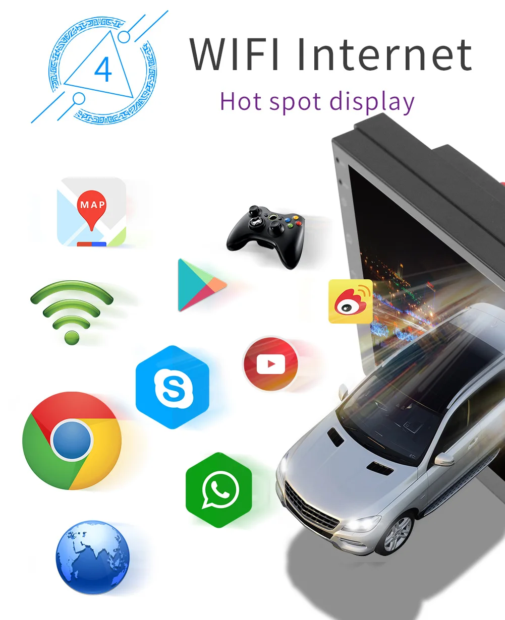 Авторадио 2 DIN Авторадио Android 8,1 мультимедийный плеер радио Coche сенсорный экран Wifi зеркало GPS Link радио Para автомобильное радио для машины