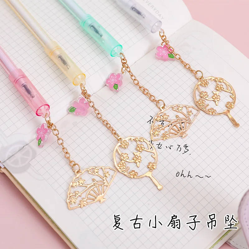 Ручка гелевая в стиле ретро с черными чернилами 4 шт./лот |