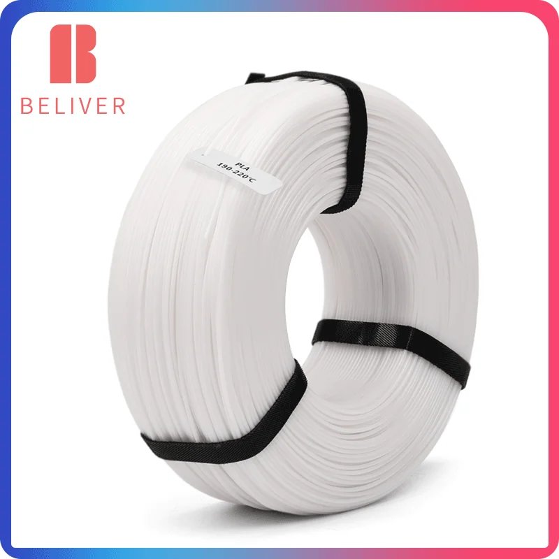 

PLA Plastic 3D Filament Printer No Spool 1KG 1.75MM Refills Bendable Non-toxic Fastship Printer Pen For Spool Reusable Series